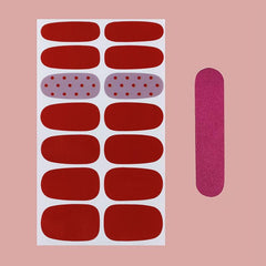 Retro Nail Wraps Nail Art Stickers Self Adhesive Gel Nail Strips for Women