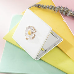 Daisy Pocket Mirror Beauty Magnifying Mirror for Girls Compact Travel Mirror