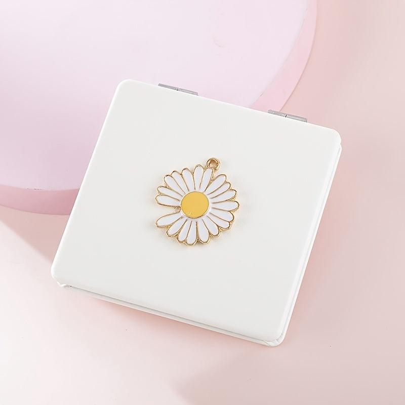 Daisy Pocket Mirror Beauty Magnifying Mirror for Girls Compact Travel Mirror