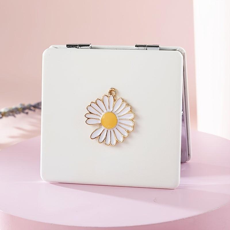 Daisy Pocket Mirror Beauty Magnifying Mirror for Girls Compact Travel Mirror