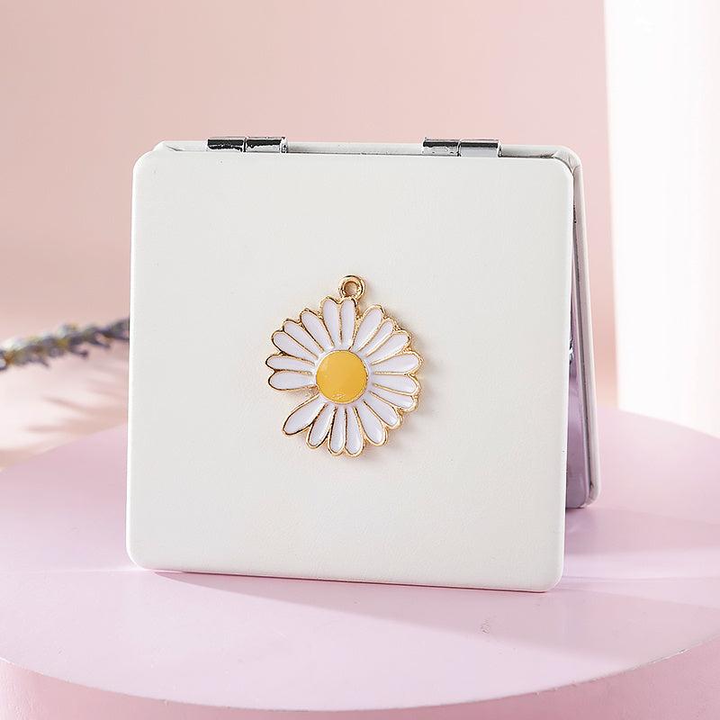 Daisy Pocket Mirror Beauty Magnifying Mirror for Girls Compact Travel Mirror