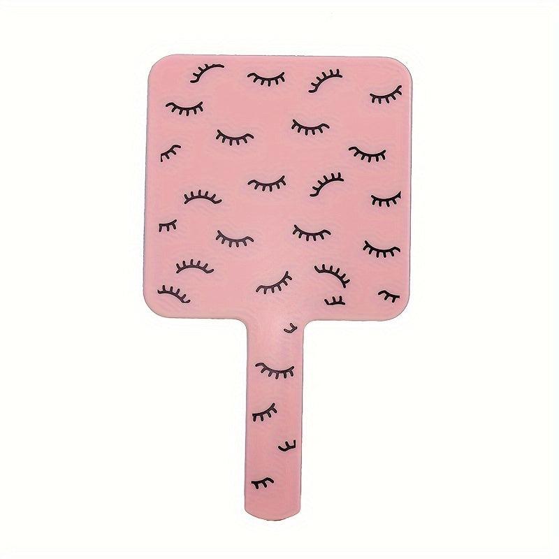 Small Square Makeup Mirror Handheld Portable Vanity Mirror for Home and Travel