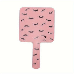 Small Square Makeup Mirror Handheld Portable Vanity Mirror for Home and Travel