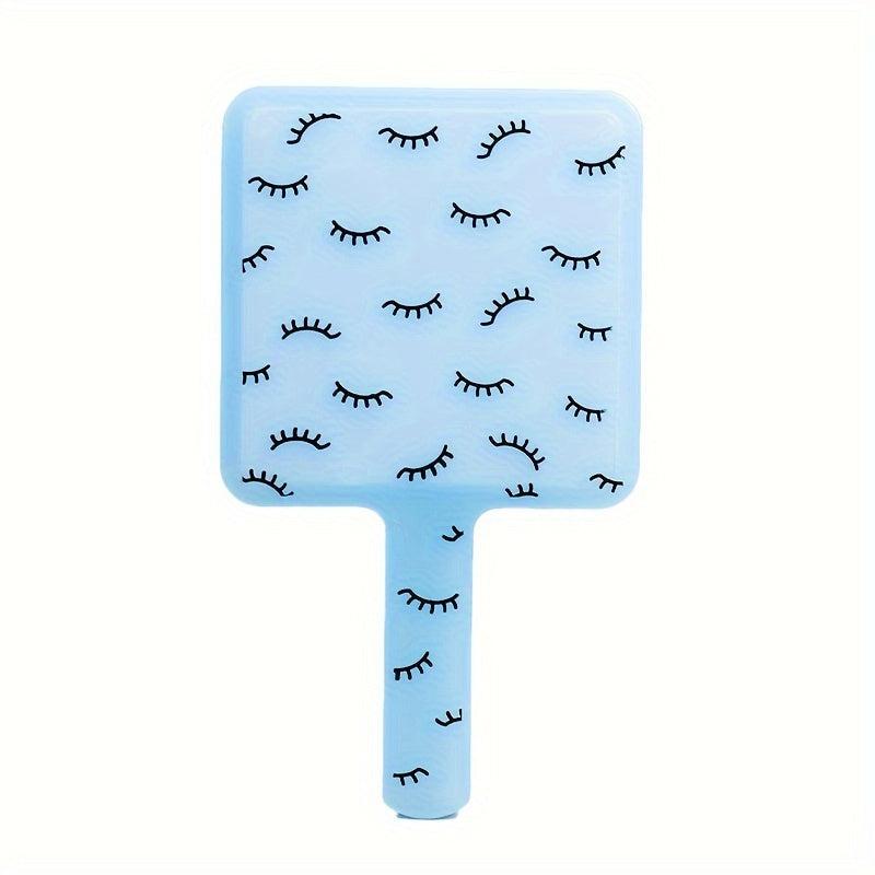 Small Square Makeup Mirror Handheld Portable Vanity Mirror for Home and Travel