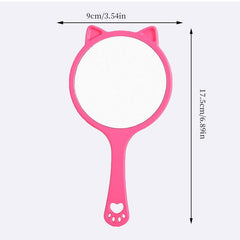 Adorable Hand Mirror Compact Portable Cosmetic Touch Up Mirror