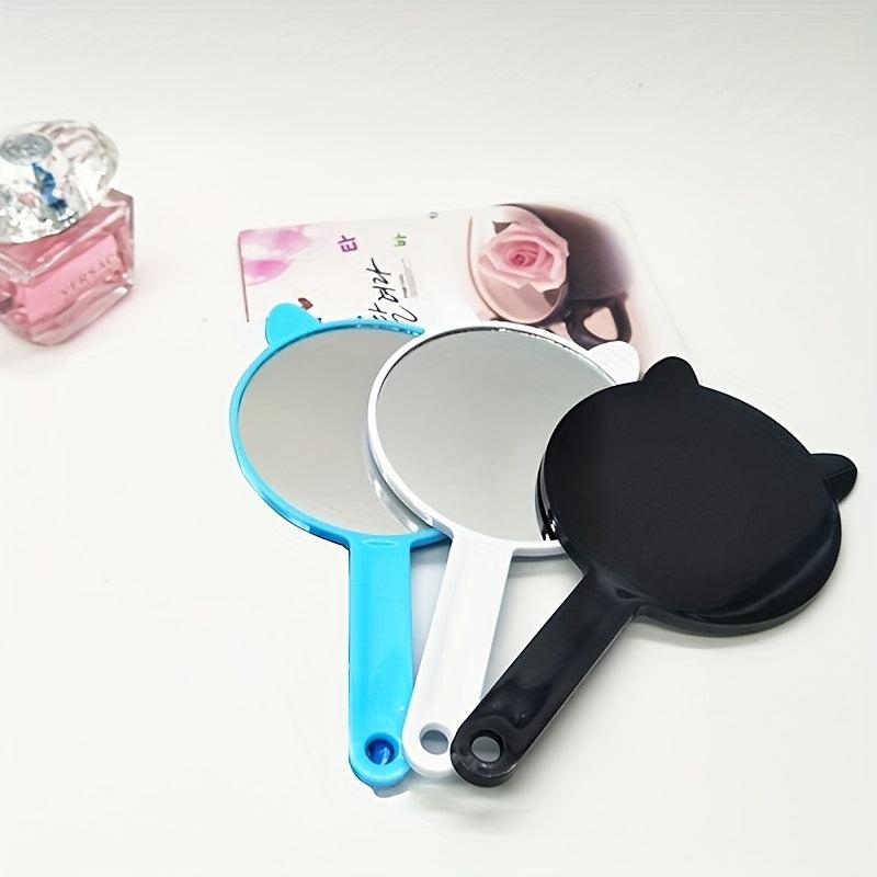 Cat Ear Hand Mirror Cartoon Makeup Vanity Mirror