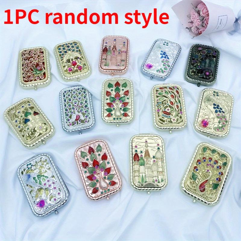 Vintage Mirror Double-sided Foldable Pocket Mirror