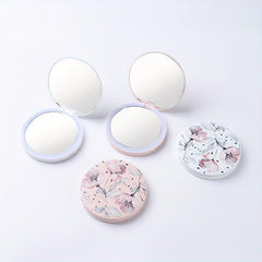 LED Lighted Travel Makeup Mirror USB Rechargeable Compact Portable Hand Mirror