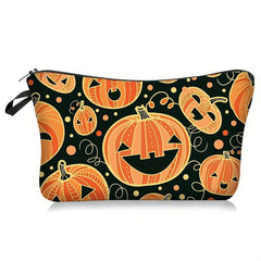 Halloween Pumpkin Makeup Bag Portable Toiletry Pouch