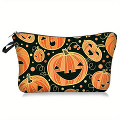 Halloween Pumpkin Makeup Bag Portable Toiletry Pouch