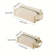 Zipper Mesh Makeup Bag Travel Cosmetic Pouch for Women