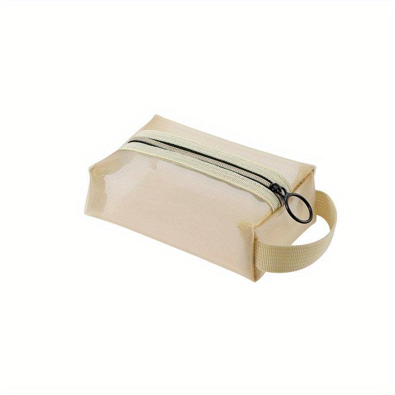 Zipper Mesh Makeup Bag Travel Cosmetic Pouch for Women