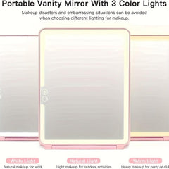 Portable Folding Mirror with 10x Magnifying Mirror