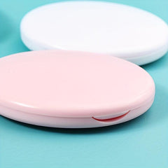 Round Folding Double sided Mirror Mini Compact Mirror Flip Cover Student Carry