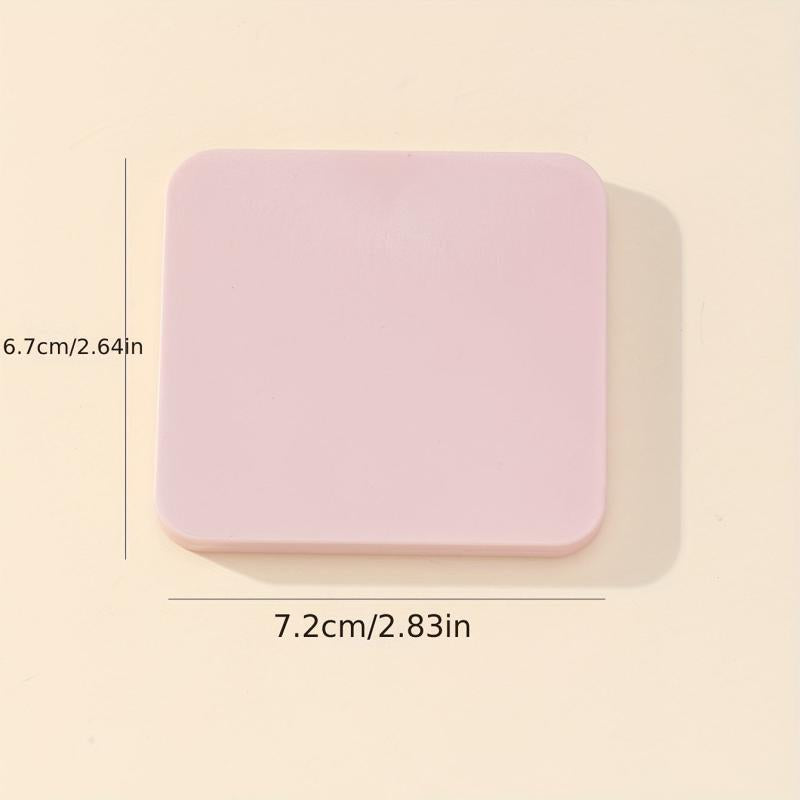 Double Sided Pink Square Foldable Mirror for Women - Compact and Handheld