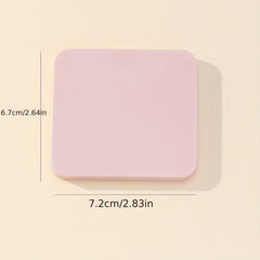 Double Sided Pink Square Foldable Mirror for Women - Compact and Handheld
