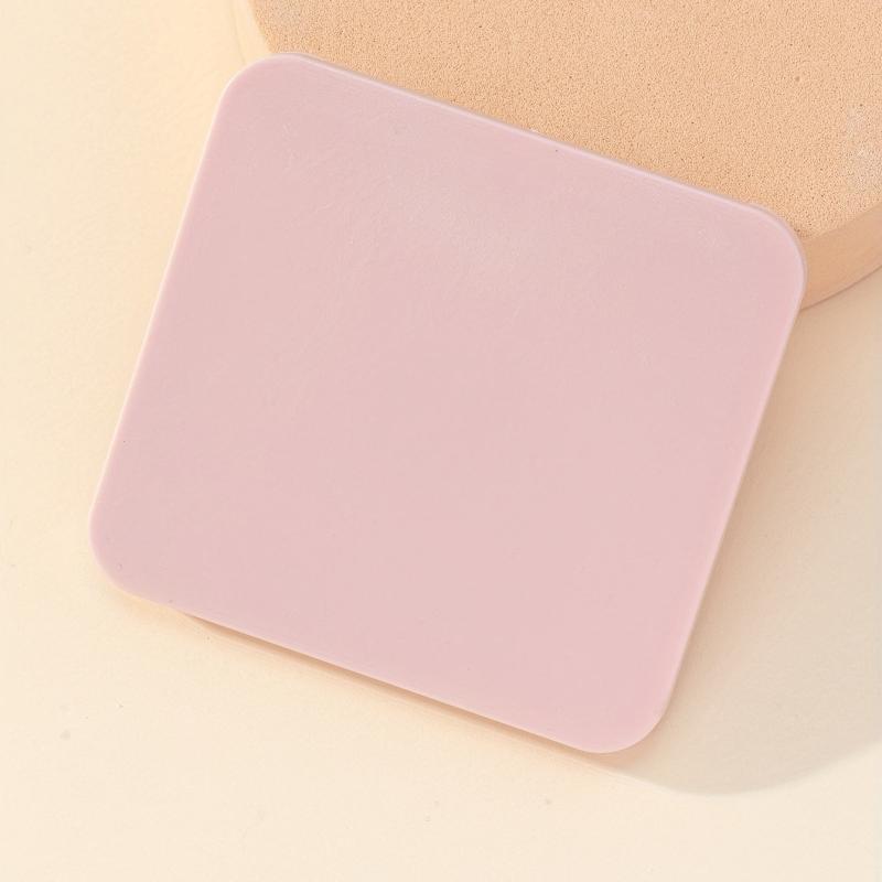 Double Sided Pink Square Foldable Mirror for Women - Compact and Handheld