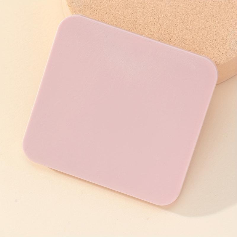 Double Sided Pink Square Foldable Mirror for Women - Compact and Handheld