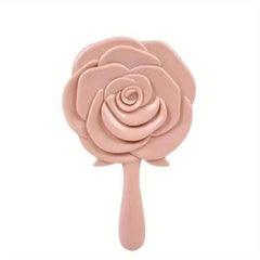 Vintage 3D Rose Handheld Mirror for Makeup & Skincare
