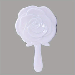 Vintage 3D Rose Handheld Mirror for Makeup & Skincare