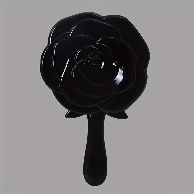 Vintage 3D Rose Handheld Mirror for Makeup & Skincare