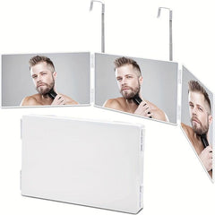 3 Way Trifold Haircut Mirror 360 Degree Mirror For Hair Cutting Shaving Grooming