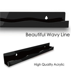 6pcs 38 Nail Polish Rack Wall Mounted Shelf Acrylic Organizer Nail Techs