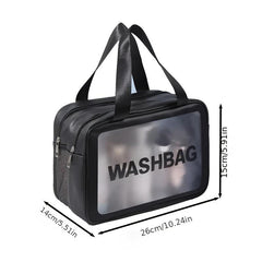 Waterproof Makeup Bag with Double Layer Storage