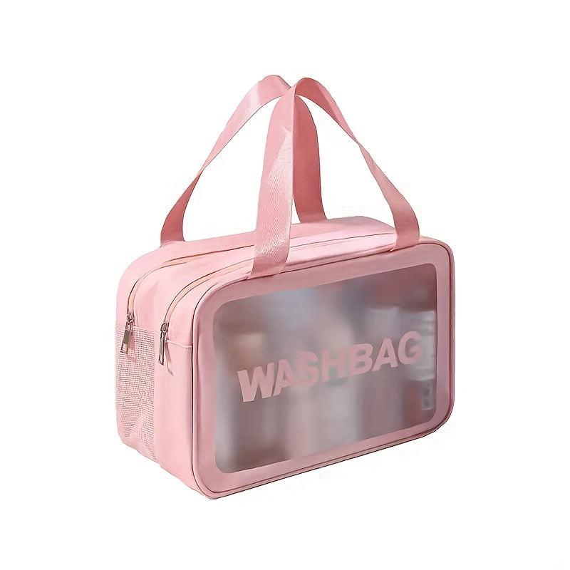 Waterproof Makeup Bag with Double Layer Storage