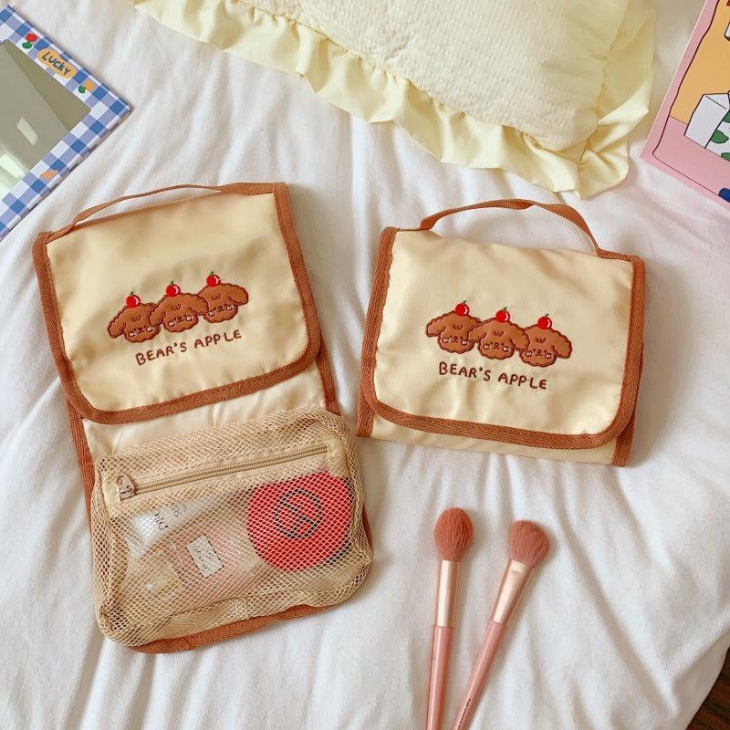 Cartoon Cosmetic Bag Toiletry Travel Bag Makeup Brush Bags Organizer