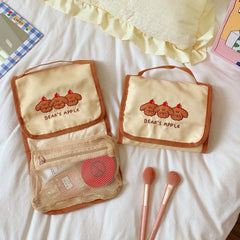 Cartoon Cosmetic Bag Toiletry Travel Bag Makeup Brush Bags Organizer