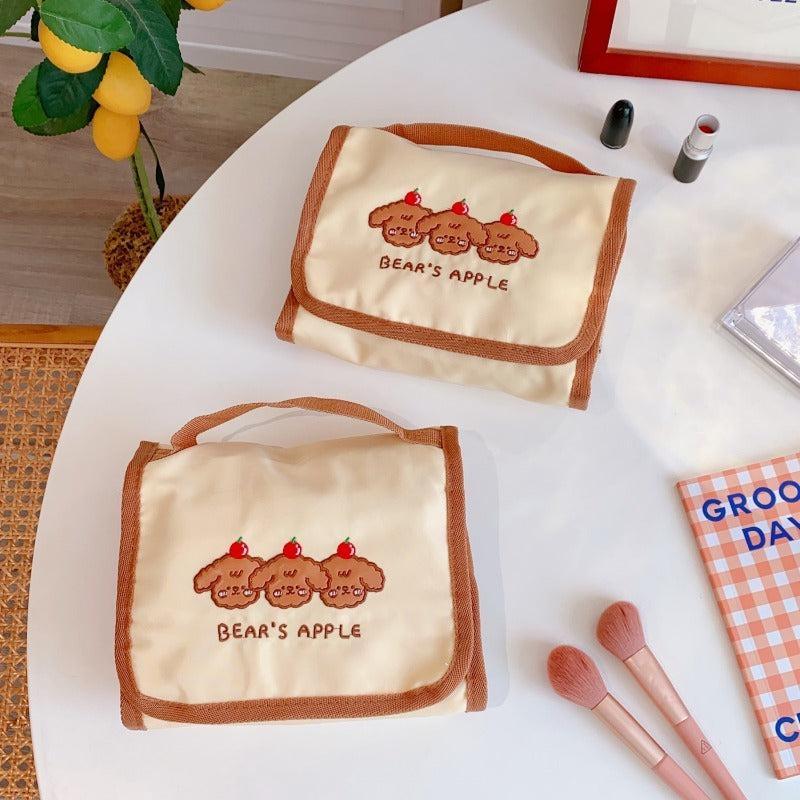 Cartoon Cosmetic Bag Toiletry Travel Bag Makeup Brush Bags Organizer