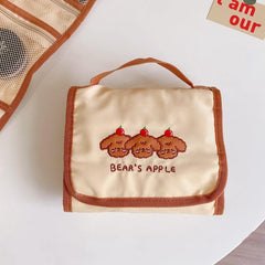 Cartoon Cosmetic Bag Toiletry Travel Bag Makeup Brush Bags Organizer
