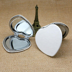 Portable PU Leather Makeup Mirror Foldable Handheld Small Mirror
