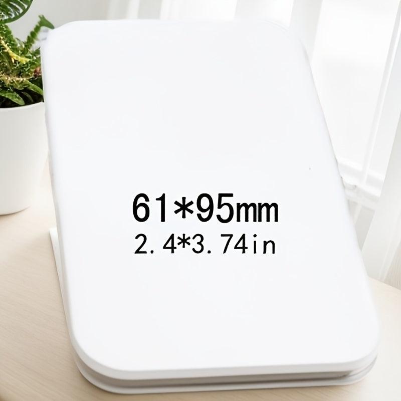 Portable PU Leather Makeup Mirror Foldable Handheld Small Mirror