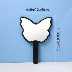 Butterfly Hand Mirror Eco friendly Handheld Cosmetic Touch up Mirror