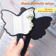 Butterfly Hand Mirror Eco friendly Handheld Cosmetic Touch up Mirror