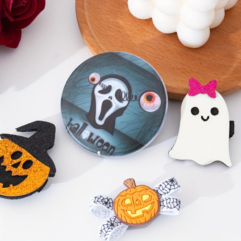 Skull Pattern Makeup Mirror Double Side Folding Compact Mirror