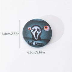 Skull Pattern Makeup Mirror Double Side Folding Compact Mirror