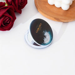 Moon Bat & Forest Pattern Compact Mirror Double Side Makeup Mirror