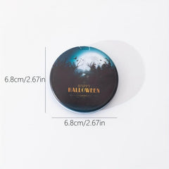 Moon Bat & Forest Pattern Compact Mirror Double Side Makeup Mirror