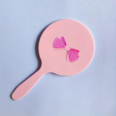 Cartoon Makeup Hand Mirror, Portable Cosmetic Touch up Mirror