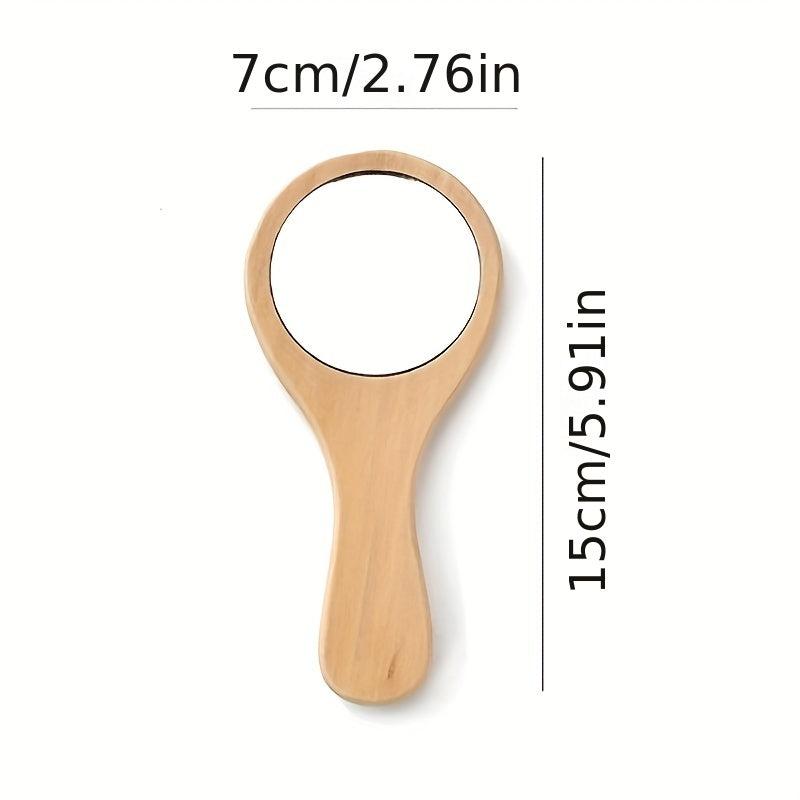 Handheld Mirrors Portable Comb Mirror Carry On Makeup Mirror