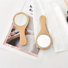 Handheld Mirrors Portable Comb Mirror Carry On Makeup Mirror