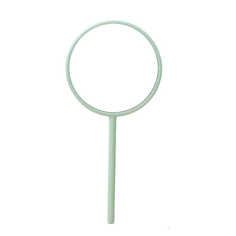 Round Hand Mirror Lightweight Hand Held Mirror Small Portable Beauty Mirror