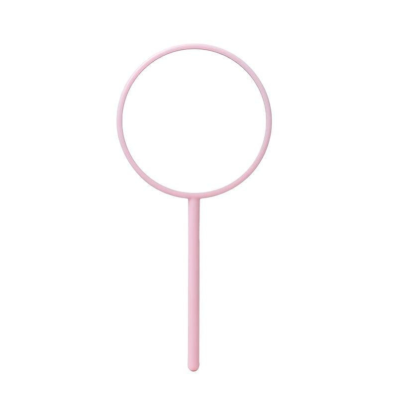 Round Hand Mirror Lightweight Hand Held Mirror Small Portable Beauty Mirror