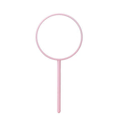 Round Hand Mirror Lightweight Hand Held Mirror Small Portable Beauty Mirror