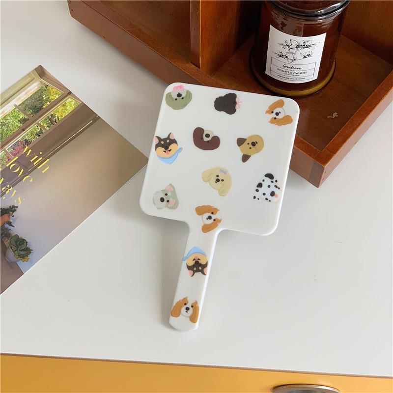 Cartoon Handheld Makeup Mirror Portable Vanity Mirror Gift