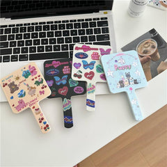 Cartoon Handheld Makeup Mirror Portable Vanity Mirror Gift