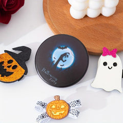Spider Web & Bats Makeup Mirror Double Side Folding Vanity Hand Mirror